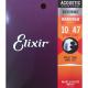 Encordoamento  Elixir de Violão aço 0.10 NANOWEB   Bronze Extra Light 0.47 80/20 