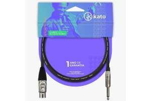 Cabo De Microfone Kato - Xlr / P10 - 5 Metros