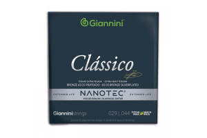 Encordoamento de Violão Giannini Nanotec Clássico Naylon Bronze 65/35  Extra Pesada