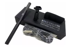 Microfone Direcional Shotgun Yoga EM 9600 