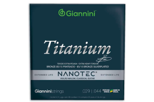 Encordoamento de Violão Giannini Nanotec Titanium Nylon Bronze 85/15 Extra Pesada